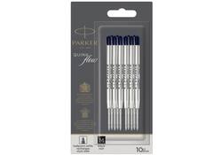 Balpenvulling Parker Quinkflow medium zwart blister à 10 stuks