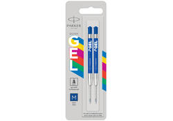 Gelschrijvervulling Parker Quink Economic medium blauw blister à 2 stuks