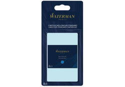 Inktpatroon Waterman internationaal Florida blauw blister à 8 stuks