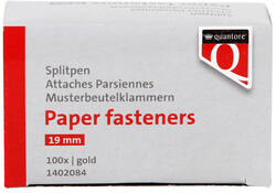 Splitpen Quantore 19mm 100 stuks goud