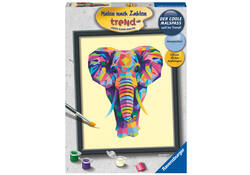 Schilderen op nummer Ravensburger Bonte olifant