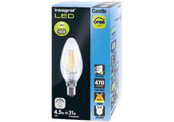 Ledlamp Integral E14 2700K warm wit 4.5W 250lumen