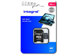 Geheugenkaart Integral microSDXC 64GB