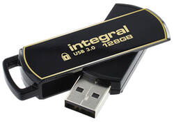 USB-stick Integral 3.0 Secure 360 128GB zwart