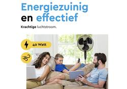 Statiefventilator BRASQ met remote Ø 40cm zwart