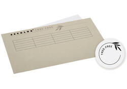 Vouwmap Djois Tree-Free folio gelijk 226gr grijs