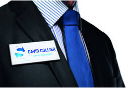 Badge Durable XL met combiklem 40x105mm set à 14stuks