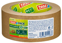 Verpakkingstape tesapack® Papier Standard ecoLogo 50mx50mm bruin