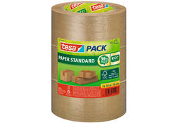 Verpakkingstape tesapack® Papier Standard ecoLogo 50mx50mm bruin bundel