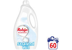 Wasmiddel Robijn vloeibaar 3L stralend wit 60sscoops