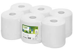 Poetspapier Satino Comfort CF1 centerfeed 1-laags 300m wit 317040