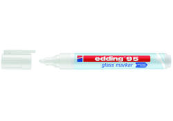 Viltstift edding 95 glasbord rond 1.5-3mm wit