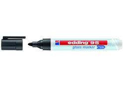 Viltstift edding 95 glasbord rond 1.5-3mm zwart