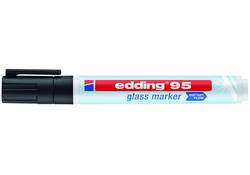 Viltstift edding 95 glasbord rond 1.5-3mm zwart