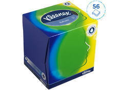 Facial tissues Kleenex kubus 3-laags 56stuks wit 8825