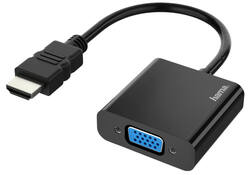 Adapter Hama HDMI-VGA zwart