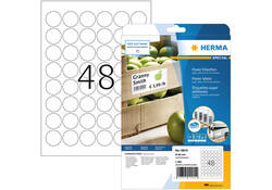 Etiket HERMA Power 10915 rond 30mm wit 1200stuks