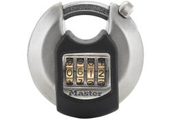 Hangslot MasterLock Excell combinatieslot staal 70mm