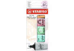 Markeerstift STABILO BOSS mini Pastellove assorti etui à 5 stuks
