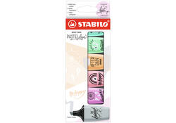 Markeerstift STABILO BOSS mini Pastellove assorti etui à 6 stuks