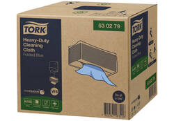 Reinigingsdoek Tork Heavy-Duty W4 gevouwen absorberend 105 vel blauw 530279