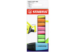 Markeerstift STABILO BOSS min assorti etui à 5 stuks