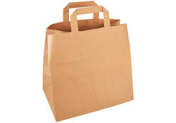 Tas IEZZY kraft papier 32x16x27cm (bxdxh) bruin 250 stuks