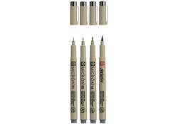 Fineliner Sakura Pigma Micron koelgrijs set 4 maten