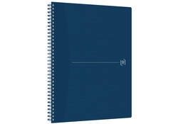 Spiraalblok Oxford Origin A4+ lijn 140 pagina's 80gr blauw