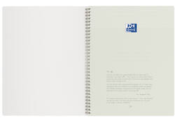 Spiraalblok Oxford Origin A4+ ruit 5x5mm 140 pagina's 80gr zwart