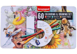 Kleurpotloden Bruynzeel creatief kunstenaarsblik 60stuks assorti