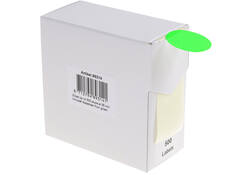 Etiket Rillprint 35mm 500st op rol fluor groen