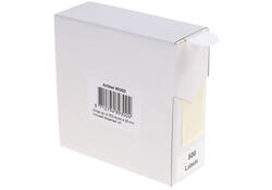 Etiket Rillprint 25mm 500st op rol wit