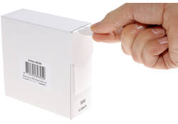 Etiket Rillprint 25mm 500st op rol transparant