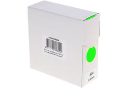 Etiket Rillprint 25mm 500st op rol fluor groen