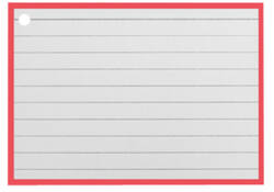 Flashcards A7 Rood incl. clipring