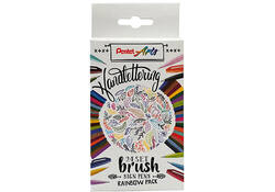 Brushpen Pentel Sign SES15C Rainbow assorti set à 24 stuks
