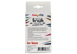 Brushpen Pentel Sign SES15C Rainbow assorti set à 24 stuks