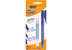 Gelschrijver Bic Gel-ocity illusion medium blauw blister inclusief 2 vullingen