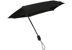 Stormparaplu STORMini® aërodynomisch opvouwbaar windproof 90 cm zwart