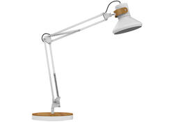 Bureaulamp Unilux Baya led bamboe wit