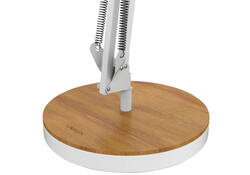 Bureaulamp Unilux Baya led bamboe wit