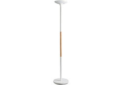 Vloerlamp Unilux Pryska led hout wit