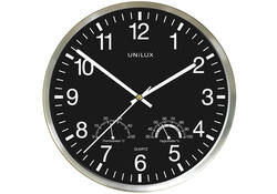 Wandklok Unilux Wetty grijs