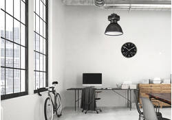 Wandklok Unilux Wetty grijs