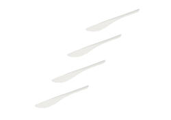 Mes IEZZY 185mm papier 50 stuks wit