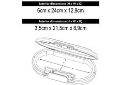 Draagbare kluis MasterLock Safe space met combinatieslot en kabel wit