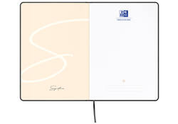 Notitieboek Oxford Signature A5 lijn 80vel zwart
