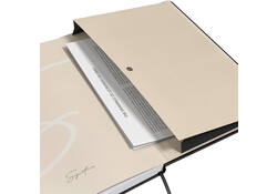 Notitieboek Oxford Signature A5 lijn 80vel zwart