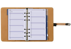 Organizer Kalpa Personal inclusief agenda 2025-2026 7dagen/2pagina's slangenprint bruin